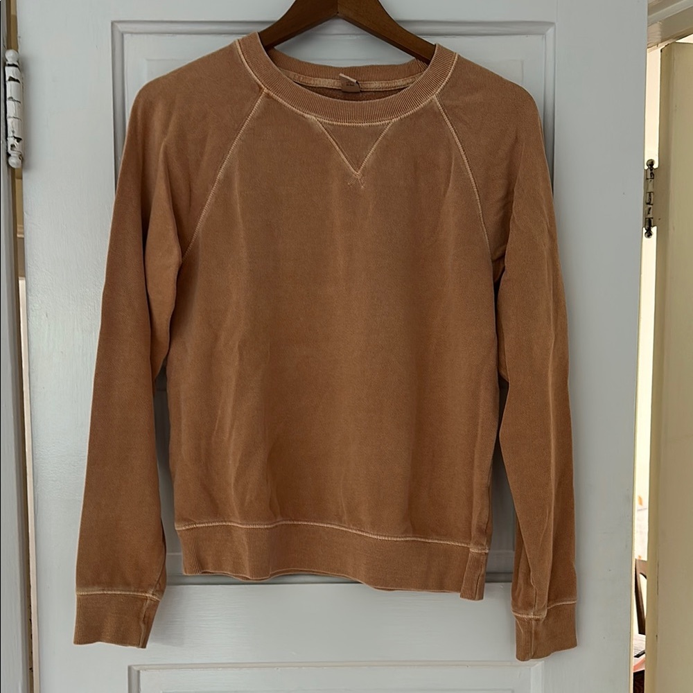 Women’s Vintage Wash Orange Sweatshirt - Size S Tall